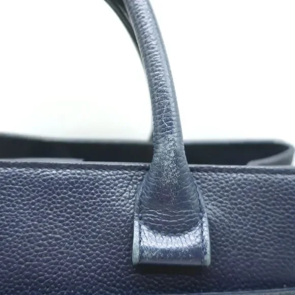 Chanel 17C Neo Executive Small Shopper Tote Navy Leather Shoulder Bag - Picture 6 of 12